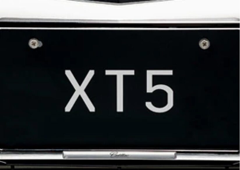 クロームナンバープレートフレーム