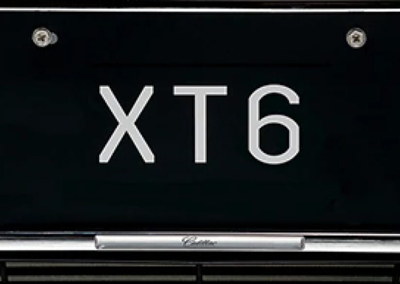 クロームナンバープレートフレーム