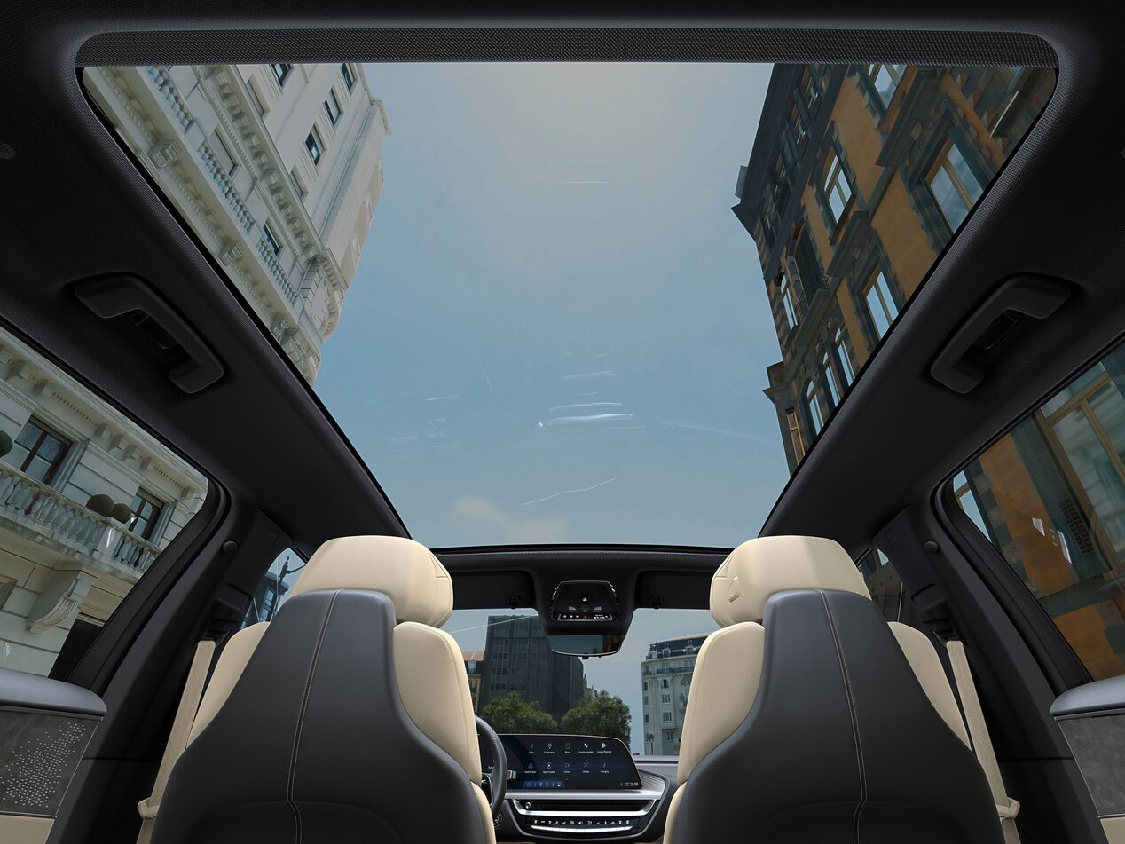 Full glass roof.