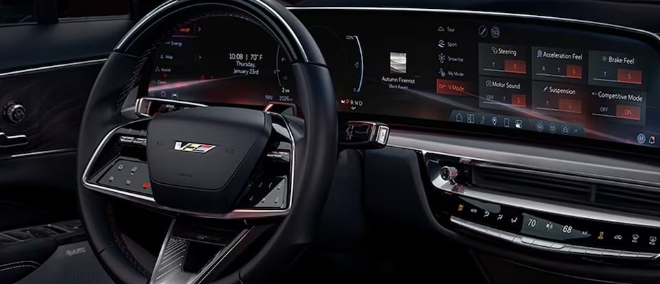 Cadillac LYRIQ-V steering wheel