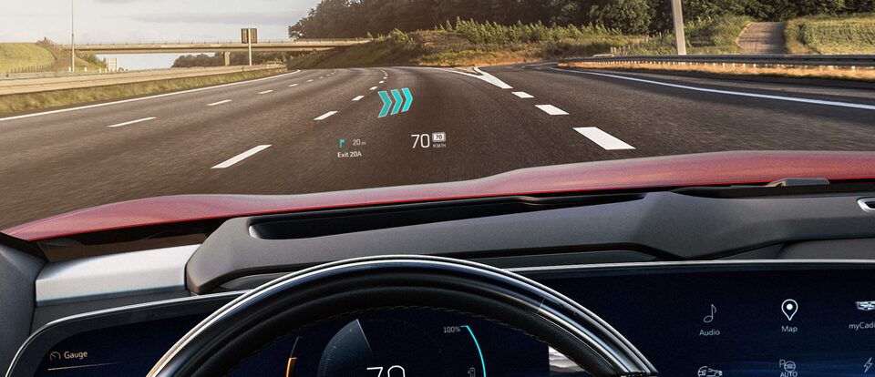 Cadillac Vistiq SUV AUGMENTED REALITY HEAD-UP DISPLAY