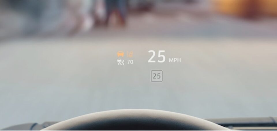 2020 Cadillac XT4 Compact SUV Heads Up Display