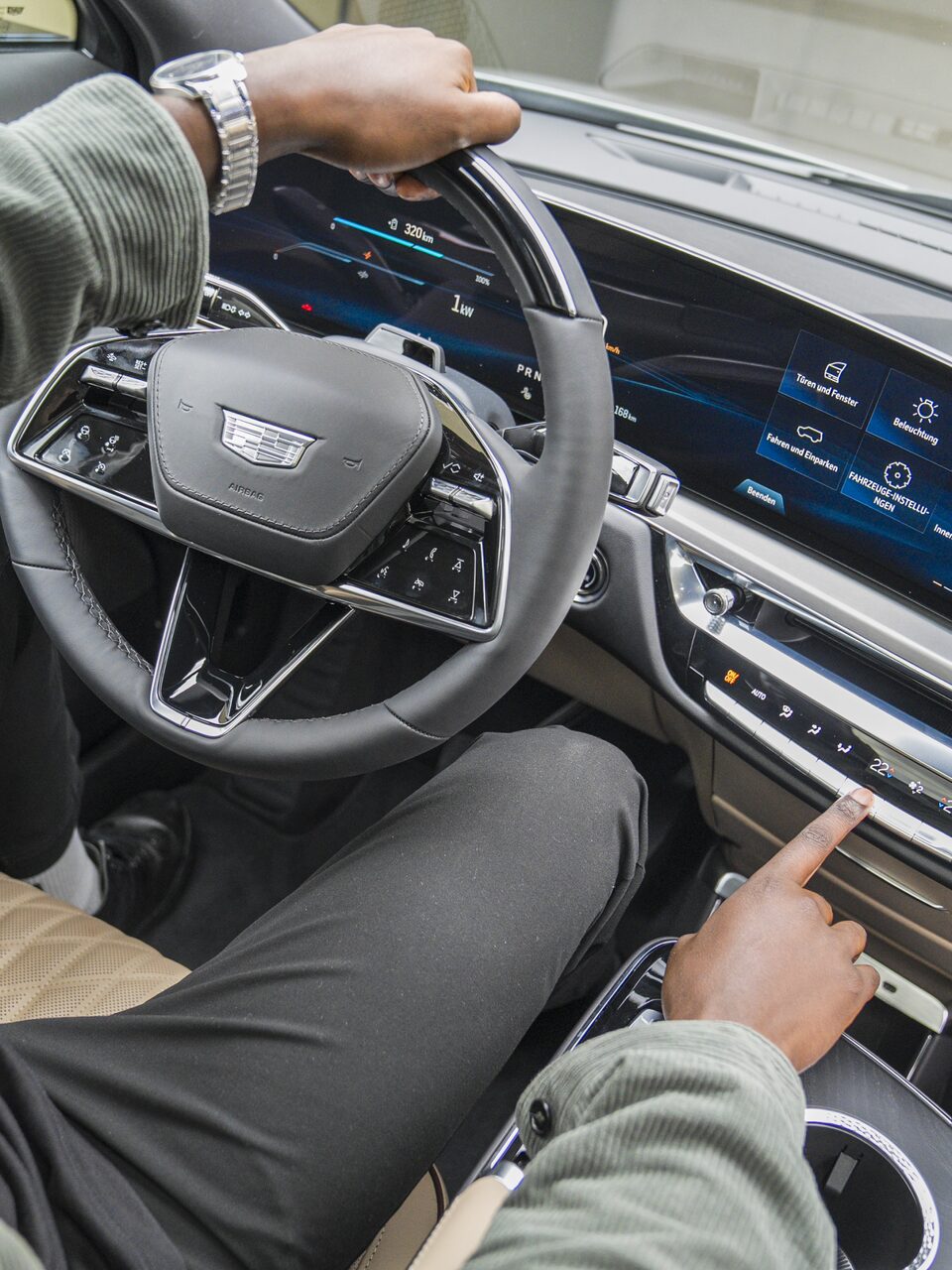 LYRIQ's interior is precise and refined.
